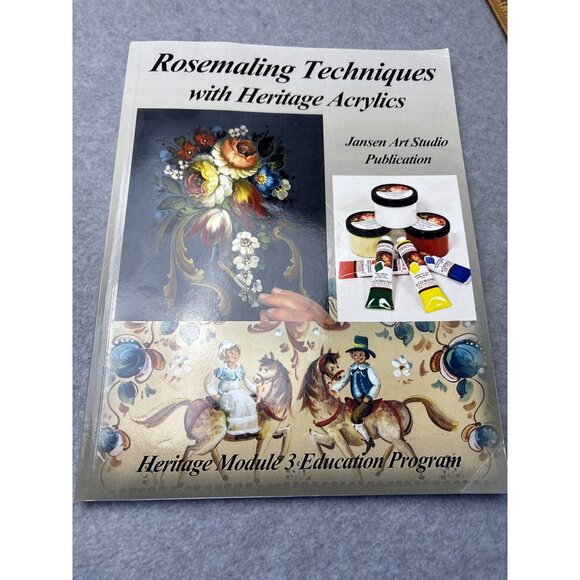 Rosemaling Techniques Heritage Acrylics Jansen Art Studio Book - Picture 14 of 16